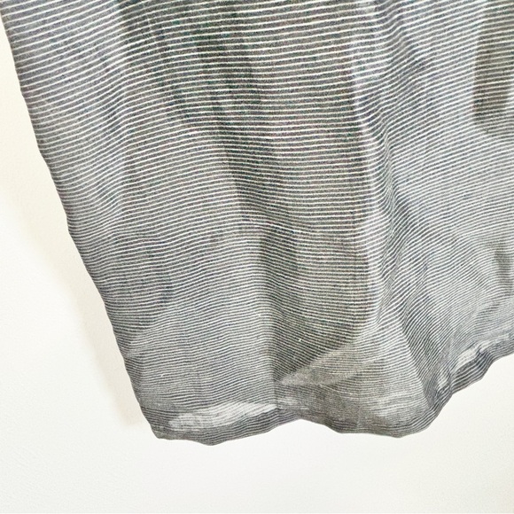 SIMPLY MILA Women’s Black Chalk Stripe Cowl Neck Dress Lagenlook USA Size XS - Picture 5 of 11